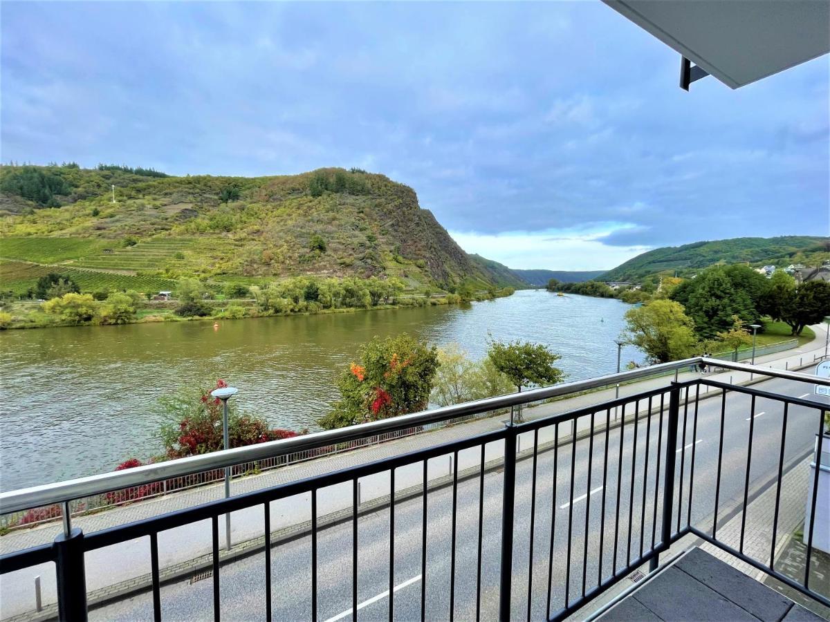 Moselpromenade Villa Moselufer, Panorama & Burg Cochem Blick, Netflix, Balkon Exteriér fotografie