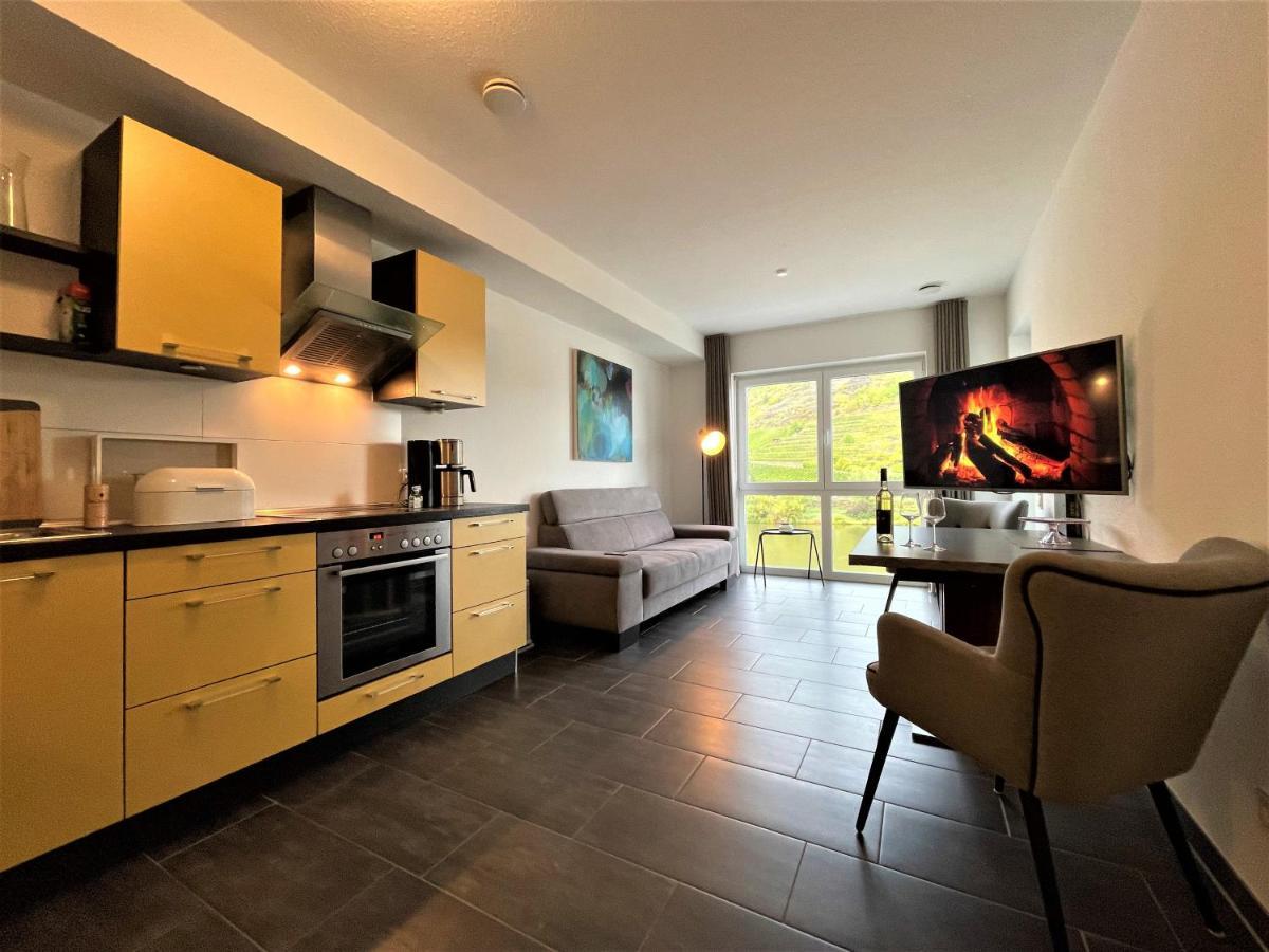 Moselpromenade Villa Moselufer, Panorama & Burg Cochem Blick, Netflix, Balkon Exteriér fotografie