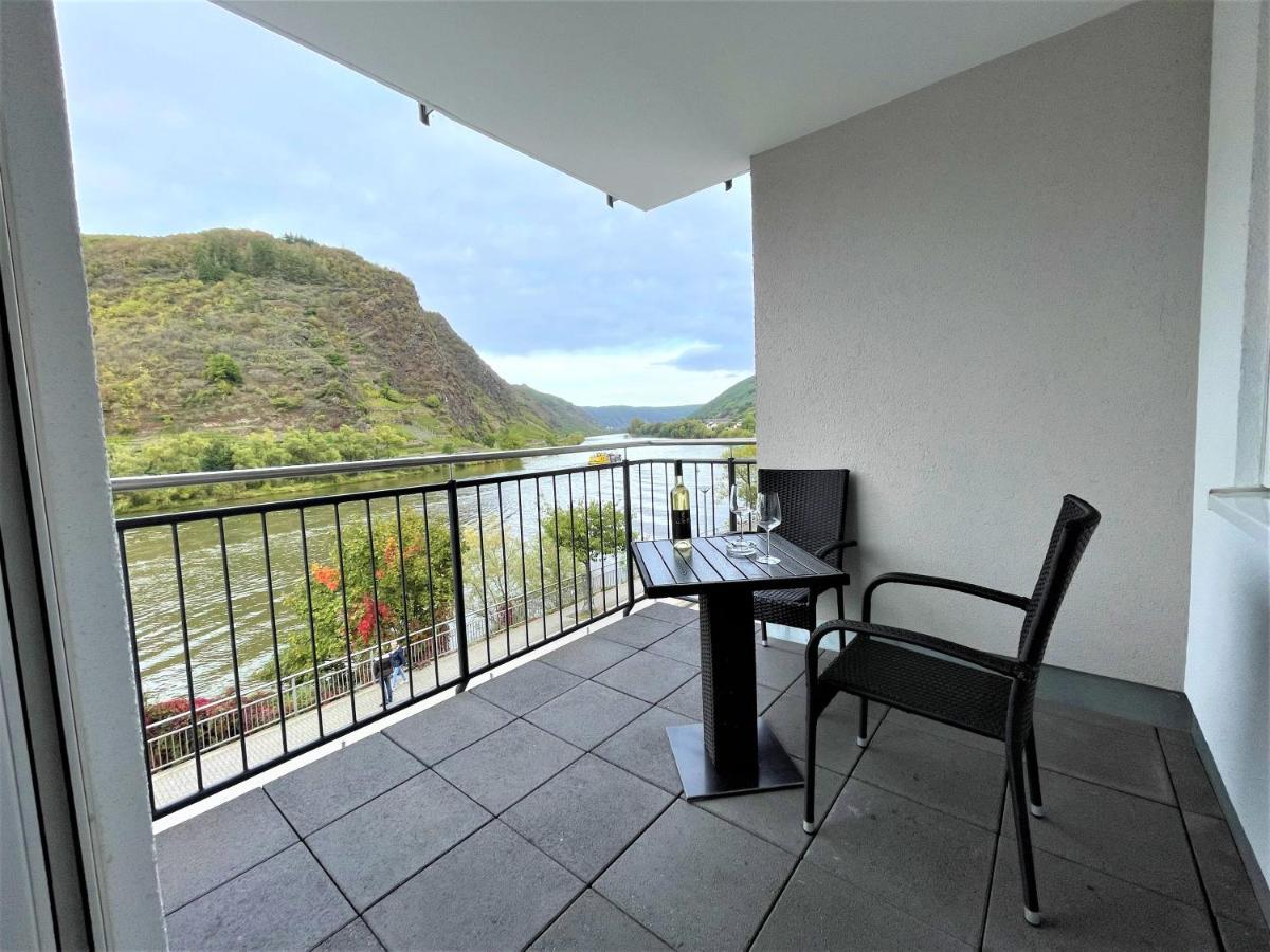 Moselpromenade Villa Moselufer, Panorama & Burg Cochem Blick, Netflix, Balkon Exteriér fotografie